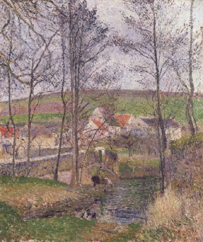 Camille Pissarro The banks of the Viosne at Osny oil painting picture